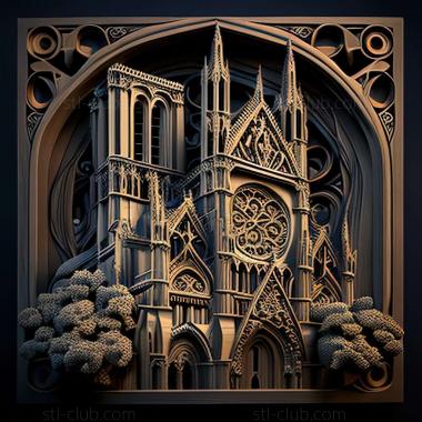 3D model notre dame (STL)